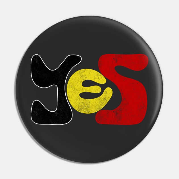 Yes to The Voice to Parliament Referendum Australia Aboriginal and Torres Straight Islander Pin by YourGoods