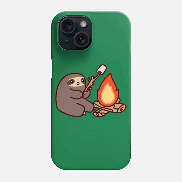 Campfire Sloth Phone Case by saradaboru