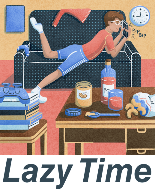 Lazy Time Kids T-Shirt by Karla-Kiky