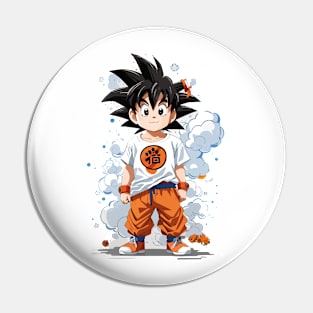 Cute Cartoon Dog Goku, Anime Character Pin