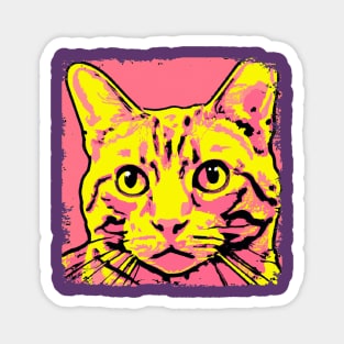 Domestic Shorthair Pop Art - Cat Lover Gift Magnet