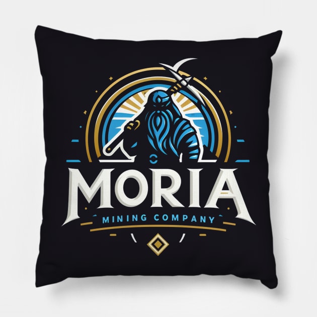 Moria Mining Company II - Logo - Fantasy Pillow by Fenay-Designs