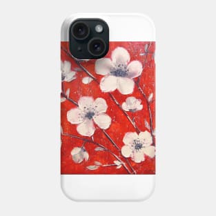 White flowers Phone Case