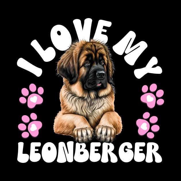 I Love My Leonberger by The Jumping Cart