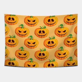 Halloween Pumpkin Orange Tapestry