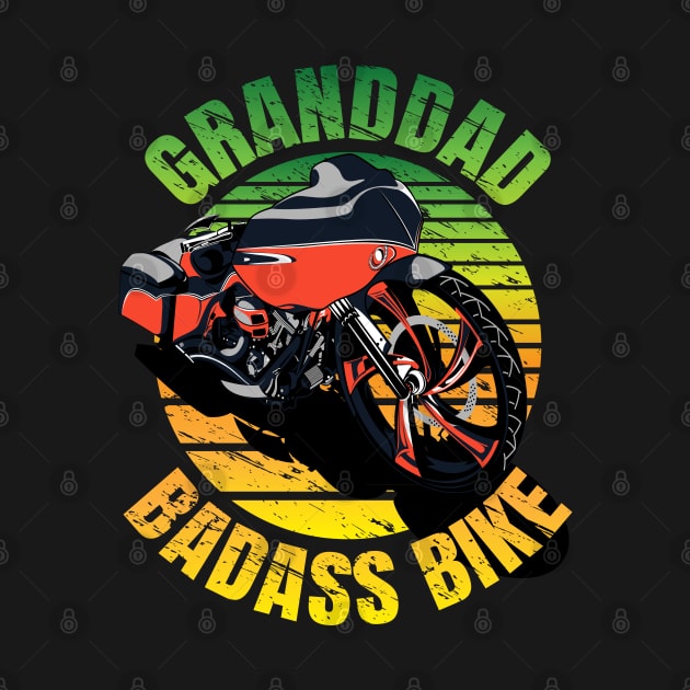 Granddad bass bike, cool biker granddad, biker granddad by Lekrock Shop