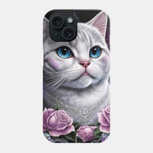 Royal White British Shorthair Phone Case