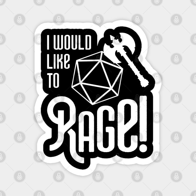 I Would Like to Rage Barbarian Magnet by pixeptional