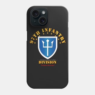 97th Infantry Division - Trident Division Phone Case