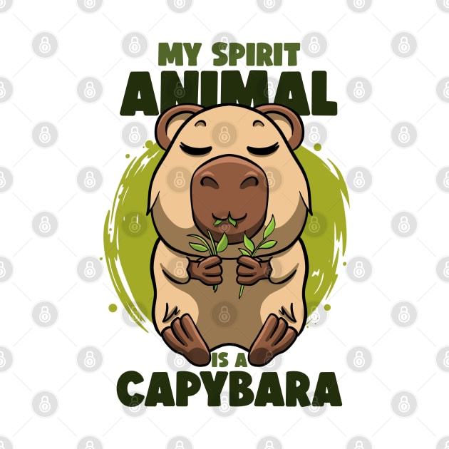 My spirit animal Is a Capybara Zoology Rodent Cute Capybaras by MerchBeastStudio