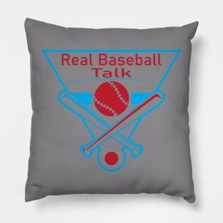 Real Baseball Talk Triangle Logo Pillow