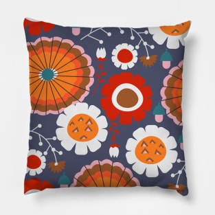 Floral Amusement Park Pillow