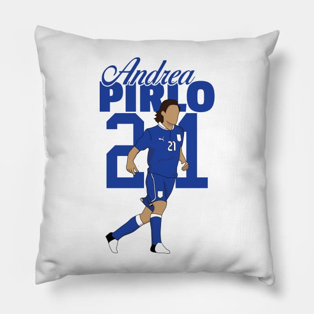 Andrea Pirlo Pillow by kindacoolbutnotreally