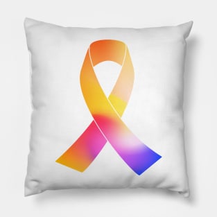 Autism Gradient Ribbon Pillow