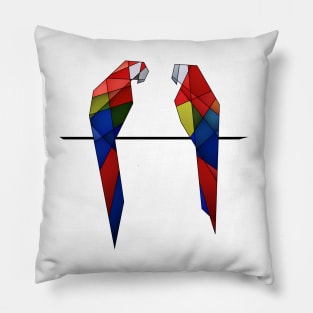 Pair of Parrots Pillow