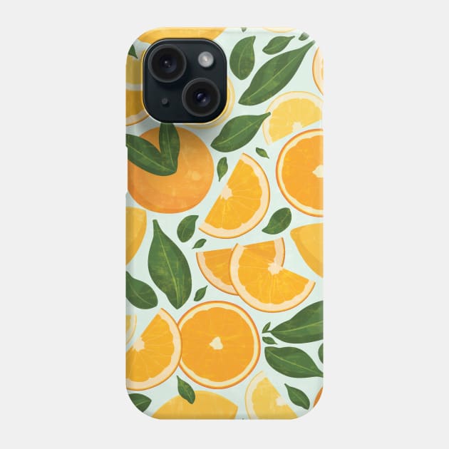 Summery Citrus Mood / Mint Splash Phone Case by matise