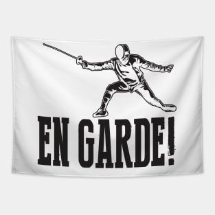 En Garde! (Black) Tapestry