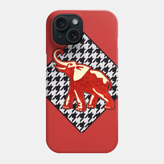 Mighty Red Elephant Phone Case by artbyomega