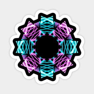 Pink and blue Star Magnet