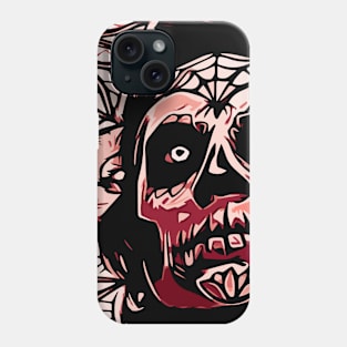 Red demon face Phone Case