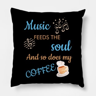 MUSIC & COFFEE LOVERS Pillow