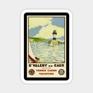 St. Valery en Caux - Sailing Travel Poster Magnet