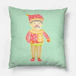 Cute santa claus boy Pillow