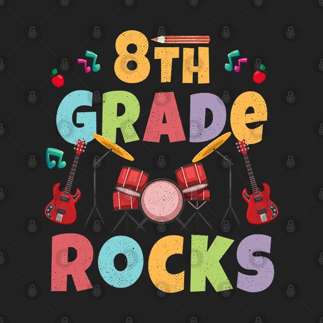 8th Grade Rocks 1st Day Of School Back to School Guitar by kaza191