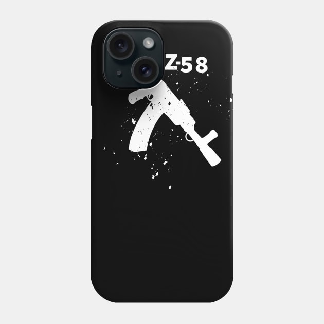 White Assault rifle VZ-58 Phone Case by YujiVI