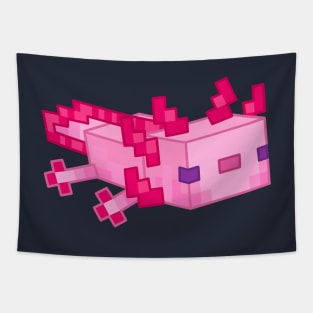 Minecraft Pink Axolotl Tapestry