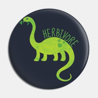 Vegan Herbivore Dinosaur Pin