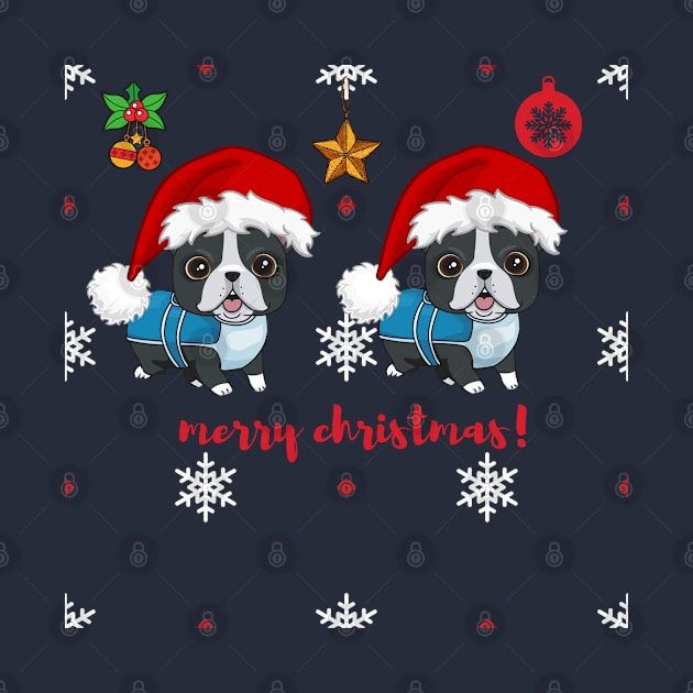 Merry Christmas  Cute Dogs shirt Holiday shirt Christmas Gifts by yayashop