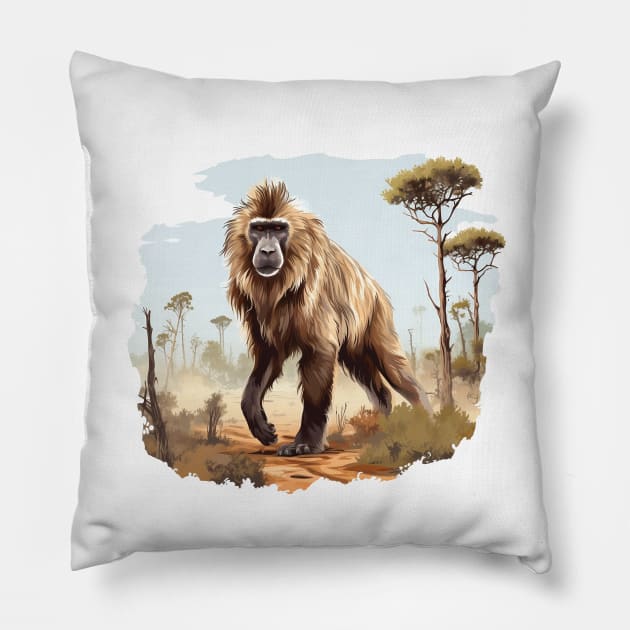 Baboon Pillow by zooleisurelife