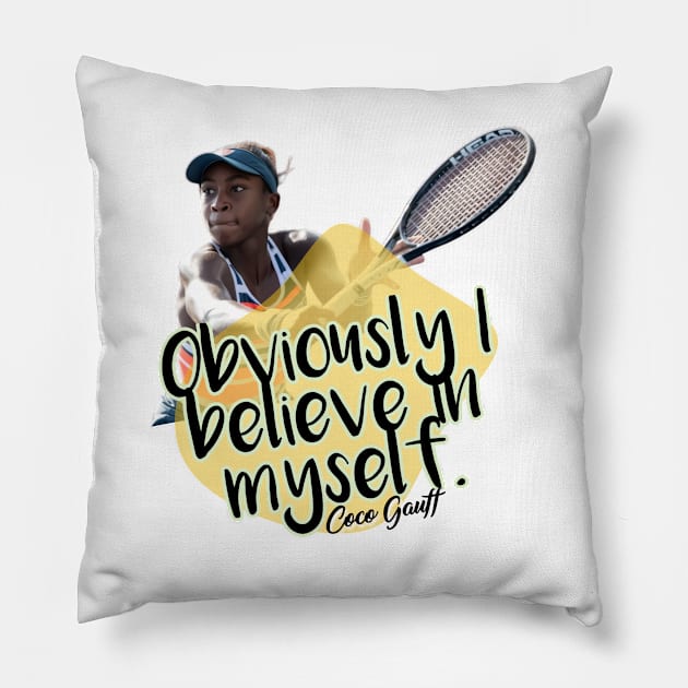 Coco gauff Pillow by Ayesha