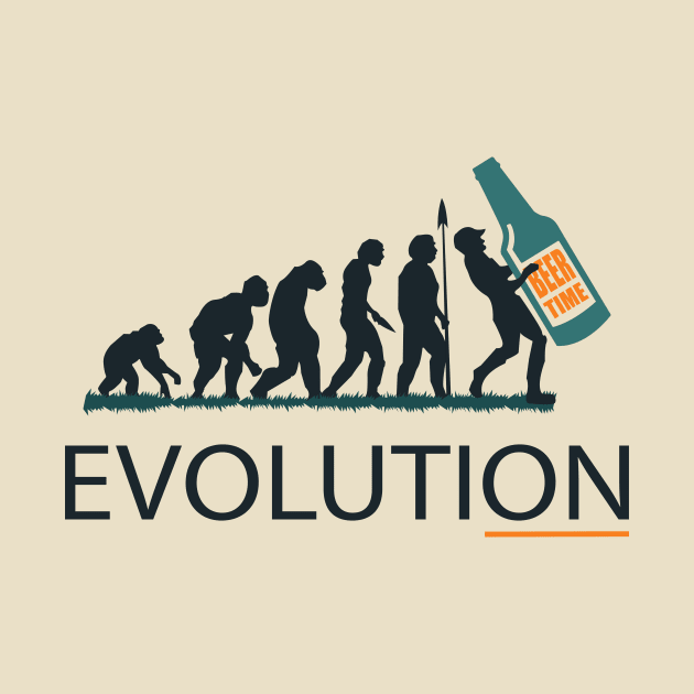 Beer Evolution T-Shirt by Drunken T-shirts