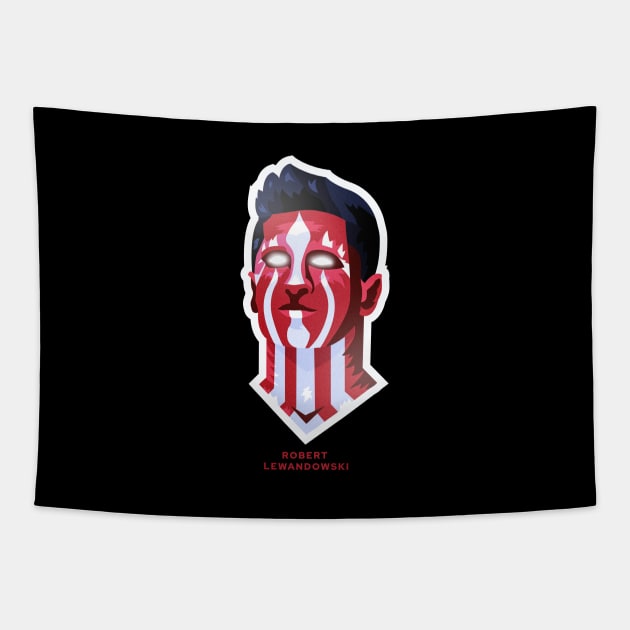 Robert Lewandowski Tapestry by GraphicDesigner