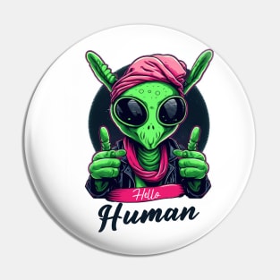 Hello Human Pin