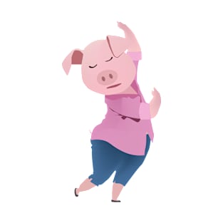 Pig singing mom T-Shirt