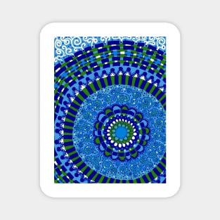 Blue and Green Magnet