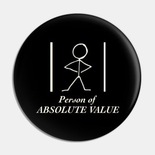 Person Of Absolute Value Pin