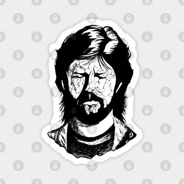 Eric Clapton Portrait Art Magnet by surmind