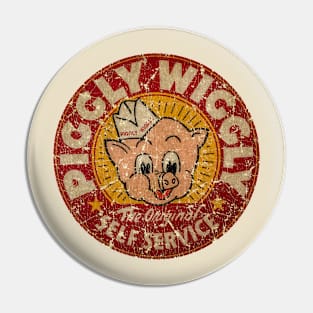 Vintage Red Piggly Wiggly Pin