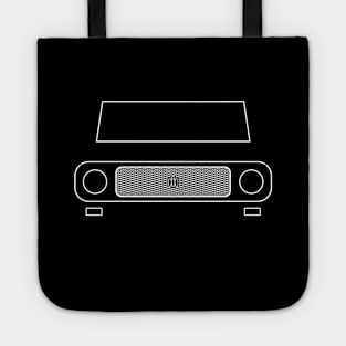 International Harvester Scout 80 classic 1960s truck white outline graphic Tote