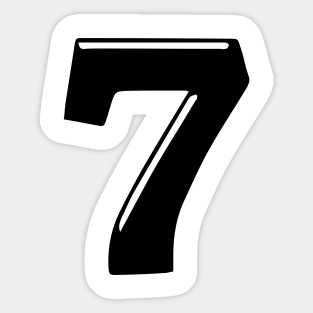 Knipperen Bende stad Number 7 Stickers for Sale | TeePublic