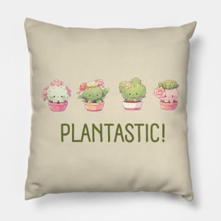 Plant Shirt For Plant Lover Gift For Gardeners Plantastic Cute Succulent Shirt Gardening Tee Botanical Gardener T-Shirt Green Thumb Tee Pillow