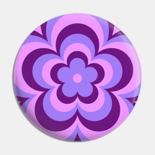 Purple Latte Flower Pin