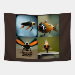 Artificial intelligence Fisheye Tapestry