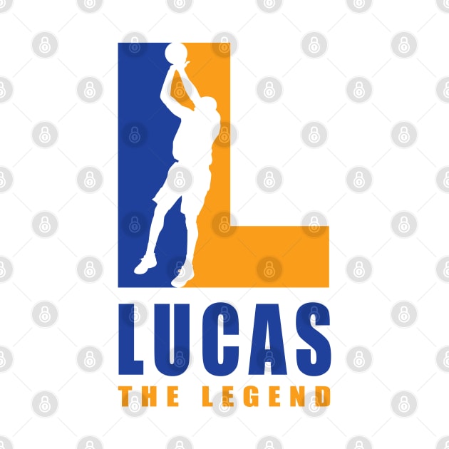 Lucas Custom Player Basketball Your Name The Legend by Baseball Your Name