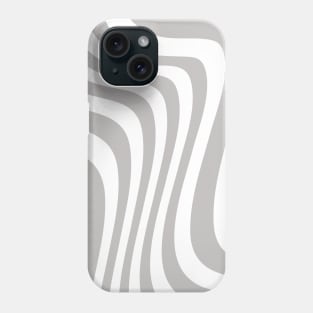 Silver Wavy Pattern #009 Phone Case