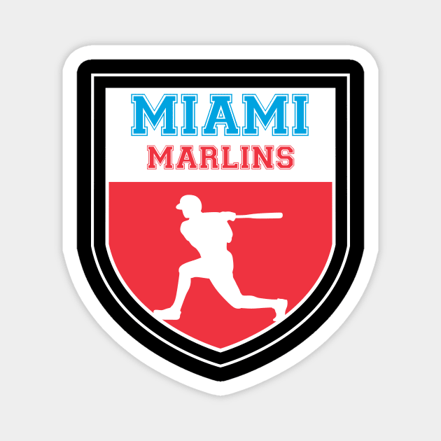 Miami Marlins Fans - MLB T-Shirt Magnet by info@dopositive.co.uk